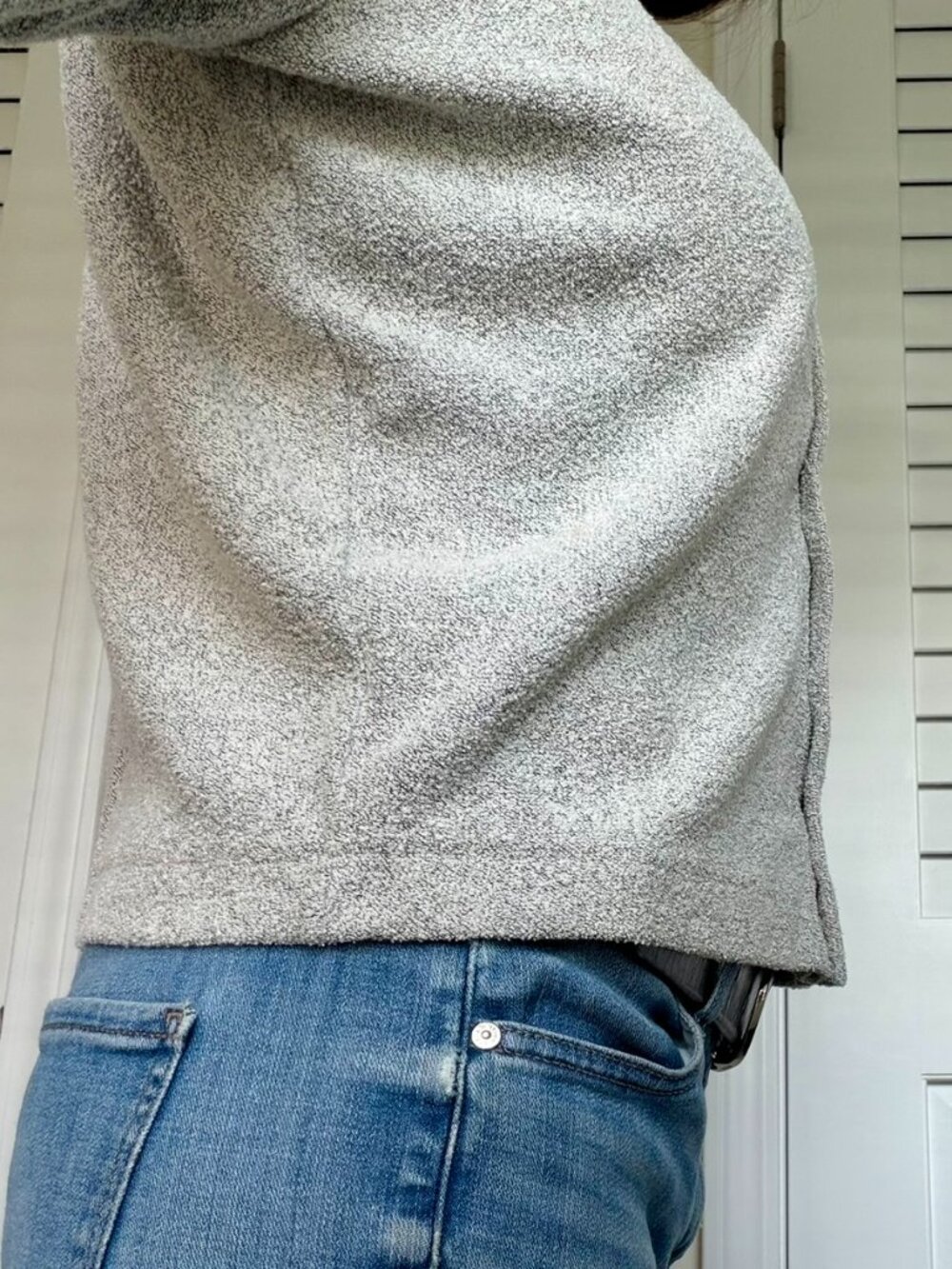 Vintage Lee Riveted Gray Button‑Front Sweater – Size Small – Made in Israel - Picture 8 of 11